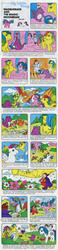 Size: 632x2737 | Tagged: safe, official comic, duck soup, majesty, masquerade (g1), skydancer, spike (g1), sprinkles (g1), starshine, trickles, whizzer, pony, g1, my little pony vol. 1, my little pony vol. 1 #20, official, comic, female, magic horseshoes, man in the moon, masquerade and the magic moonbeam, ransom note, rescue, self-rescuing princess, waterfall, watering can, wizard wantall