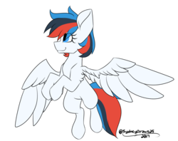 Size: 1004x795 | Tagged: safe, artist:sydneydraws25, oc, oc only, oc:retro city, pegasus, pony, female, mare, simple background, solo, transparent background