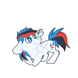 Size: 2000x2000 | Tagged: safe, artist:linand20, oc, oc only, oc:retro city, pegasus, pony, female, high res, mare, simple background, solo, transparent background