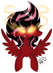 Size: 486x669 | Tagged: safe, artist:gallantserver, oc, oc only, pegasus, pony, female, glowing eyes, mare, simple background, solo, transparent background