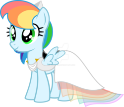Size: 1600x1389 | Tagged: safe, artist:nstone53, oc, oc only, oc:prism, pegasus, pony, fanfic:daughter of discord, clothes, dress, female, gala dress, mare, offspring, parent:rainbow dash, parent:soarin', parents:soarindash, simple background, solo, transparent background, watermark
