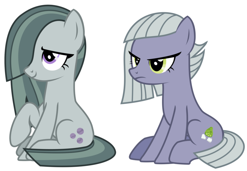 1427648 - artist:sketchmcreations, limestone pie, marble pie, pony, raised  hoof, rock solid friendship, safe, simple background, sitting, transparent  background, vector - Derpibooru