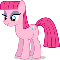 Size: 7000x6982 | Tagged: safe, artist:luckreza8, pinkie pie, earth pony, pony, g4, rock solid friendship, absurd resolution, behaving like maud pie, female, lidded eyes, mare, simple background, smiling, solo, transparent background, vector