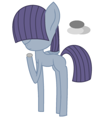 Size: 1024x1293 | Tagged: safe, artist:storysketch, oc, oc only, oc:grey, pegasus, pony, blank flank, hair over eyes, magical lesbian spawn, offspring, one winged pegasus, parent:maud pie, parent:trixie, parents:mauxie, simple background, solo, white background