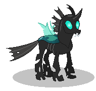 Size: 190x180 | Tagged: safe, artist:watermelon changeling, derpibooru exclusive, thorax, changeling, g4, animated, blinking, gif, gif for breezies, male, ms paint, picture for breezies, simple background, solo, white background