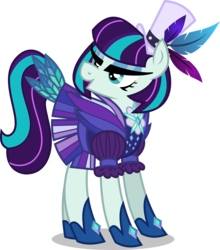 Size: 7930x9000 | Tagged: safe, artist:limedazzle, coloratura, sapphire shores, earth pony, pony, g4, absurd resolution, alternate universe, eyeshadow, female, makeup, mare, show accurate, simple background, solo, transparent background