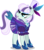 Size: 7930x9000 | Tagged: safe, artist:limedazzle, coloratura, sapphire shores, earth pony, pony, g4, absurd resolution, alternate universe, clothes, countess coloratura, dress, eyeshadow, female, hat, hoof shoes, makeup, mare, open mouth, puffy sleeves, simple background, solo, top hat, transparent background, vector