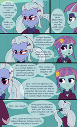 Size: 2550x4200 | Tagged: safe, artist:feroxultrus, sugarcoat, sunny flare, twilight sparkle, equestria girls, g4, bully, bullying, clothes, comic, crystal prep academy, crystal prep academy uniform, epilogue, female, hallway, high res, implied sugartwi, lesbian, lockers, school, school uniform, shipping, sugartwi