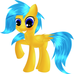 Size: 4764x4764 | Tagged: safe, artist:brok-enwings, oc, oc only, pegasus, pony, absurd resolution, female, mare, raised hoof, simple background, solo, transparent background
