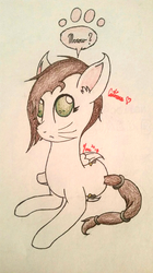 Size: 744x1328 | Tagged: safe, artist:lunarspectrum, oc, oc only, oc:ateren steelbender, cat pony, original species, pegasus, pony, cat tail, crossdressing, green eyes, lying down, male, solo, trap, wings