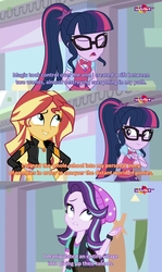 Size: 1366x2296 | Tagged: safe, screencap, sci-twi, starlight glimmer, sunset shimmer, twilight sparkle, equestria girls, equestria girls specials, g4, my little pony equestria girls: mirror magic, confession, counterparts, evil, geode of empathy, geode of telekinesis, glasses, magical geodes, magical trio, screencap comic, subtitles, teletoon, twilight's counterparts