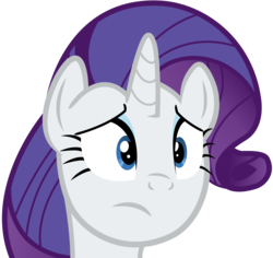 Size: 5296x5000 | Tagged: safe, artist:craftybrony, rarity, pony, unicorn, g4, .ai available, absurd resolution, bust, female, frown, mare, portrait, simple background, solo, transparent background, vector