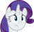 Size: 5296x5000 | Tagged: safe, artist:craftybrony, rarity, pony, unicorn, g4, .ai available, absurd resolution, bust, female, frown, mare, portrait, simple background, solo, transparent background, vector