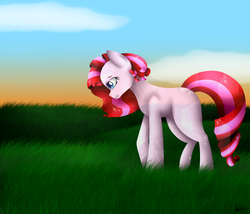 Size: 1400x1200 | Tagged: safe, artist:kawurin, oc, oc only, crystal pony, pony, female, mare, solo, walking