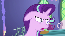 Size: 1920x1080 | Tagged: safe, screencap, starlight glimmer, pony, all bottled up, g4, angry, female, mare, solo