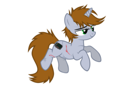 Size: 6270x4363 | Tagged: safe, artist:aborrozakale, oc, oc only, oc:littlepip, pony, unicorn, fallout equestria, g4, absurd resolution, female, mare, scar, simple background, solo, transparent background