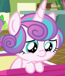 Size: 405x478 | Tagged: safe, screencap, princess flurry heart, pony, a flurry of emotions, g4, cropped, female, sad, solo