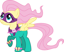 Size: 9000x7395 | Tagged: dead source, safe, artist:claritea, fluttershy, saddle rager, pegasus, pony, g4, power ponies (episode), absurd resolution, female, power ponies, simple background, solo, spread wings, transparent background, wings