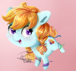 Size: 681x637 | Tagged: safe, artist:pucksterv, oc, oc only, earth pony, pony, chibi, female, mare, solo