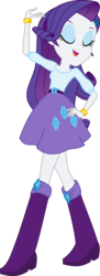Size: 3000x8222 | Tagged: safe, artist:aqua-pony, rarity, equestria girls, g4, absurd resolution, boots, bracelet, clothes, eyes closed, female, open mouth, shoes, simple background, smiling, solo, transparent background, vector