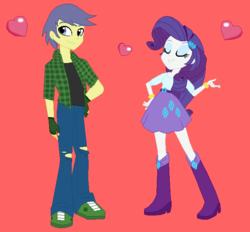 Size: 666x618 | Tagged: safe, artist:owletbrigthness, artist:selenaede, comet tail, rarity, equestria girls, g4, base used, cometity, crack shipping, eqg promo pose set, equestria girls-ified, female, male, shipping, straight