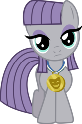 Size: 1529x2315 | Tagged: safe, artist:punzil504, maud pie, earth pony, pony, g4, cute, female, filly, filly maud pie, looking at you, medal, simple background, solo, transparent background, vector
