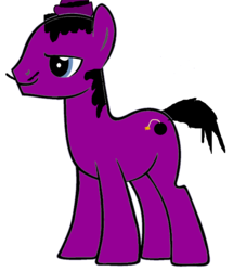 Size: 1024x1130 | Tagged: safe, oc, oc only, pony, antagonist, awful b. bad, little clowns of happytown, ponified, simple background, solo, white background