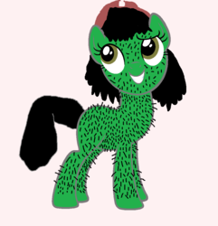 Size: 977x1014 | Tagged: safe, oc, oc only, pony, 1000 hours in ms paint, cactus, female, happy, hat, mare, ms paint, not salmon, simple background, solo, wat, white background, why