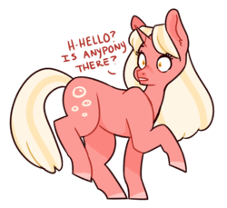 Size: 895x819 | Tagged: safe, artist:beachysart, oc, oc only, oc:fizzy, pony, unicorn, art trade, dialogue, simple background, solo, transparent background