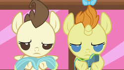 Size: 1920x1080 | Tagged: safe, screencap, pound cake, pumpkin cake, pony, a flurry of emotions, g4, my little pony: friendship is magic, cake twins