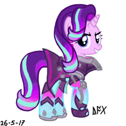 Size: 1280x1280 | Tagged: safe, artist:shadowphoenix, starlight glimmer, pony, g4, crossover, female, overwatch, simple background, solo, sombra (overwatch), sombra glimmer, transparent background