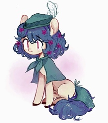 Size: 1123x1280 | Tagged: safe, artist:zaininn, oc, oc only, earth pony, pony, cape, clothes, hat, solo