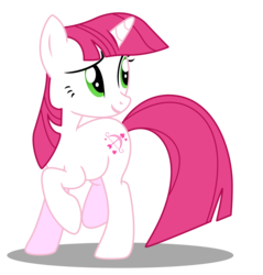 Size: 2483x2600 | Tagged: safe, artist:dragonchaser123, lovestruck, pony, unicorn, g4, background pony, female, high res, looking back, mare, raised hoof, simple background, solo, transparent background, vector