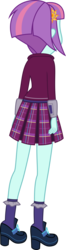 Size: 1311x5000 | Tagged: safe, artist:diegator007, sunny flare, equestria girls, g4, my little pony equestria girls: friendship games, clothes, crystal prep academy uniform, female, high res, rear view, school uniform, shoes, simple background, socks, solo, standing, transparent background, vector
