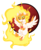 Size: 809x984 | Tagged: safe, artist:haretrinity, daybreaker, alicorn, pony, a royal problem, g4, my little pony: friendship is magic, cute, diabreaker, ear fluff, female, filly, flying, mane of fire, simple background, solo, transparent background