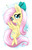 Size: 900x1410 | Tagged: safe, artist:joakaha, fluttershy, pegasus, pony, g4, blushing, chibi, cute, female, heart, looking at you, shyabetes, smiling, solo