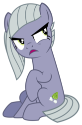 Size: 1197x1813 | Tagged: safe, artist:sketchmcreations, limestone pie, earth pony, pony, g4, rock solid friendship, annoyed, female, open mouth, raised hoof, simple background, sitting, solo, transparent background, vector