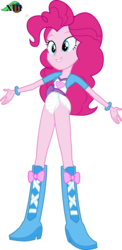 Size: 1349x2766 | Tagged: safe, artist:mewtwo-ex, artist:mlpcutepic, edit, pinkie pie, equestria girls, g4, boots, diaper, diaper edit, equestria girls in diapers and boots, female, non-baby in diaper, shoes, simple background, smiling, solo, white background