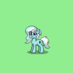 Size: 394x392 | Tagged: safe, oc, oc only, oc:melody radiance, pony, pony town, female, green background, mare, simple background, solo