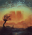 Size: 2057x2213 | Tagged: safe, artist:hunternif, deer, pony, castle, cloud, high res, scenery, style emulation, tree, zdzisław beksiński