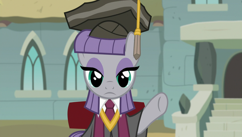 Safe Screencap Maud Pie Pony Rock Solid Friendship Female Graduation Graduation Cap Hat Solo Derpibooru
