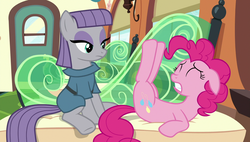 Size: 1920x1090 | Tagged: safe, screencap, maud pie, pinkie pie, earth pony, pony, g4, rock solid friendship, out of context