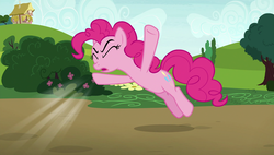 Size: 1920x1090 | Tagged: safe, screencap, pinkie pie, earth pony, pony, g4, rock solid friendship, female, mare, solo