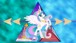 Size: 2560x1440 | Tagged: safe, artist:90sigma, artist:kishmond, artist:laszlvfx, artist:soren-the-owl, artist:tamalesyatole, edit, princess celestia, pony, g4, canterlot, female, rearing, solo, stock vector, throne room, wallpaper, wallpaper edit