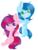 Size: 1536x2048 | Tagged: safe, artist:xylkaii, oc, oc only, pegasus, pony, duo, female, mare, simple background, transparent background