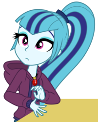 Size: 3470x4320 | Tagged: safe, artist:greenmachine987, sonata dusk, equestria girls, g4, my little pony equestria girls: rainbow rocks, clothes, female, high res, hoodie, simple background, solo, transparent background, vector