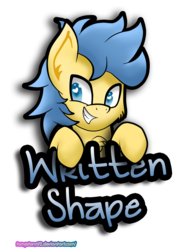 Size: 1662x2182 | Tagged: safe, artist:tonystorm12, oc, oc only, oc:writtenshape, earth pony, pony, badge, colt, male, simple background, solo, transparent background