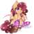 Size: 1600x1600 | Tagged: safe, artist:pvrii, oc, oc only, oc:pinot noir, bat pony, pony, clothes, cute, female, hair over one eye, hnnng, mare, ocbetes, simple background, sitting, socks, solo, stockings, striped socks, thigh highs, transparent background