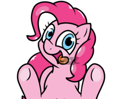 Size: 1000x800 | Tagged: safe, artist:pokefound, pinkie pie, earth pony, pony, g4, female, licking, mare, simple background, solo, tongue out, transparent background