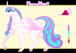 Size: 1000x700 | Tagged: safe, artist:bijutsuyoukai, princess flurry heart, pony, g4, curved horn, female, horn, older, reference sheet, solo